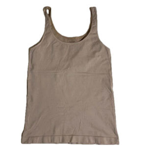 Cassis stretchy tan tank top medium